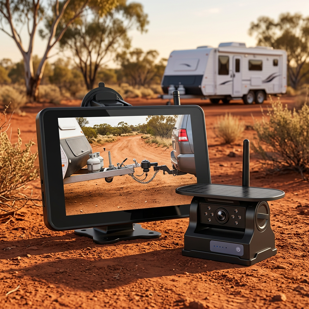 TowVision 5-inch wireless reverse camera with HD monitor